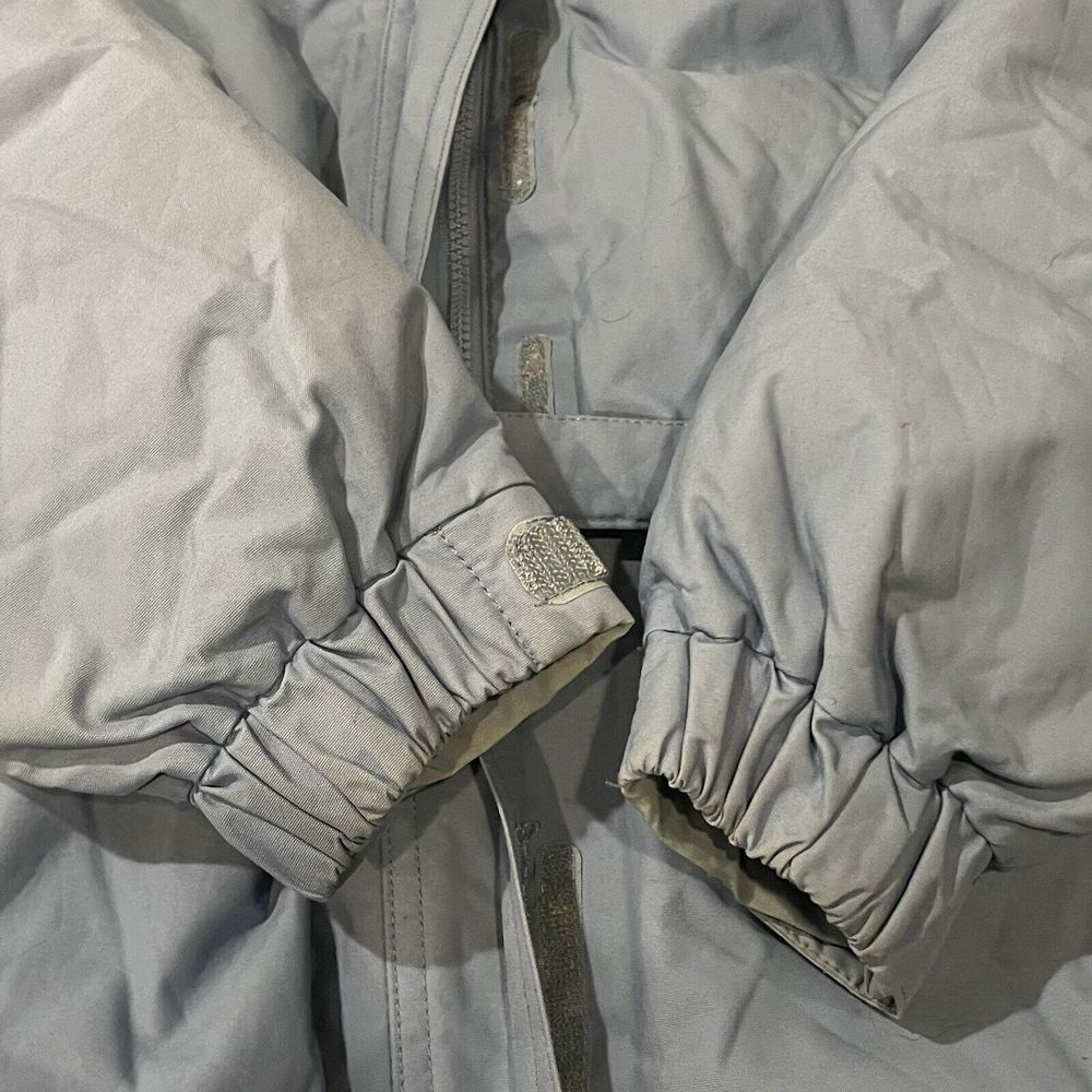 The‎ North Face Belted 550 Womens Large Jacket Coat Goose Down Puffer Blue - Picture 8 of 13